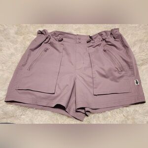 SHORE TO SUMMIT Women's Performance Paperbag Lavender Pull on Shorts Sz. S EUC